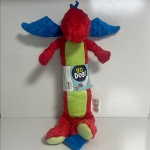 Red and Blue Dragon Plush Toy